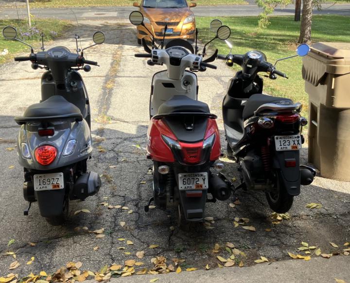 Recent motorcycle plates 