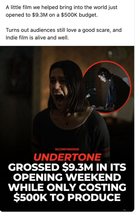 Undertone is Proof Indie Films Make Money