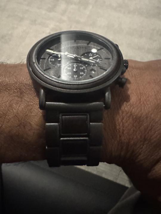 BOBOBIRD grey Black wood watch!!!