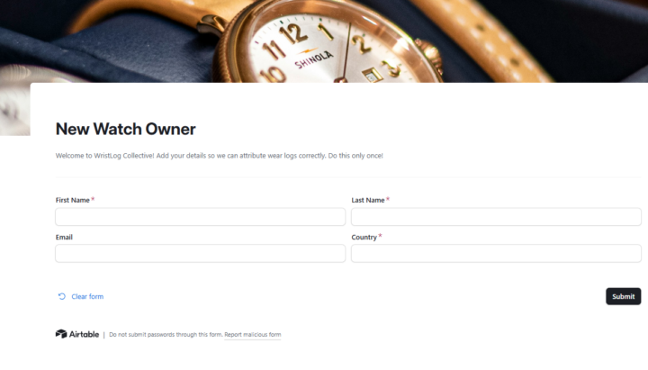 How I track my watches