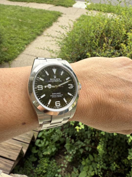 Rolex Explorer…still loving this simple versatile watch!