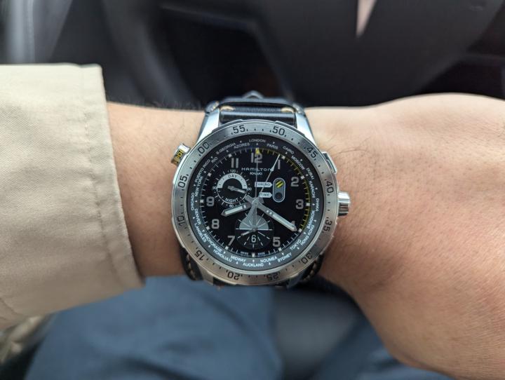Hamilton Khaki Aviation Worldtimer Chronograph H76714335