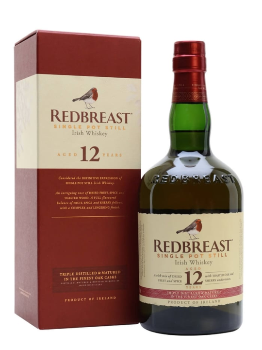 Redbreast 12 Year Old, an Irish pot still whiskey. The perfect Christmas gift