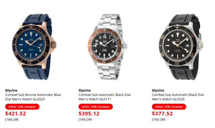 Ashford Has some great deals on Combat Subs right now