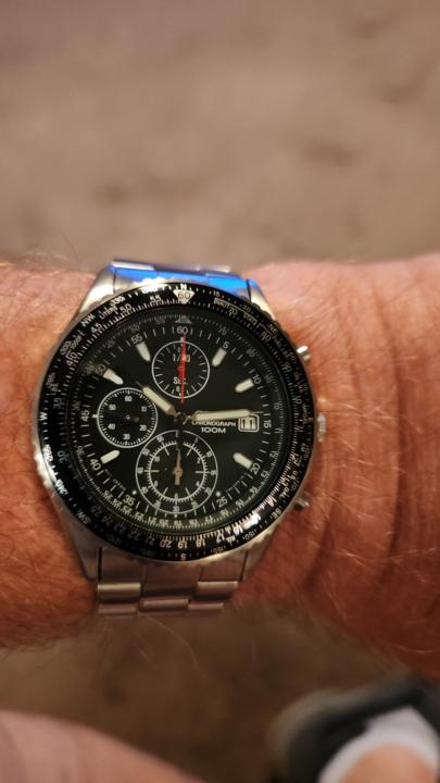 Evening change-out: Seiko Flightmaster SND253P1 