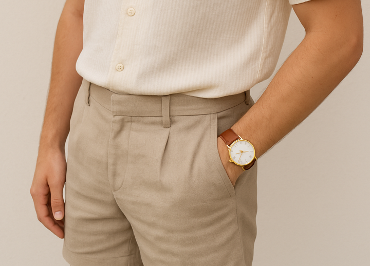 minimalist white w gold watch - outfit pairing ?
