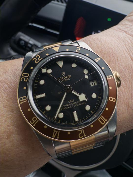 Tudor GMT for an evening out. 