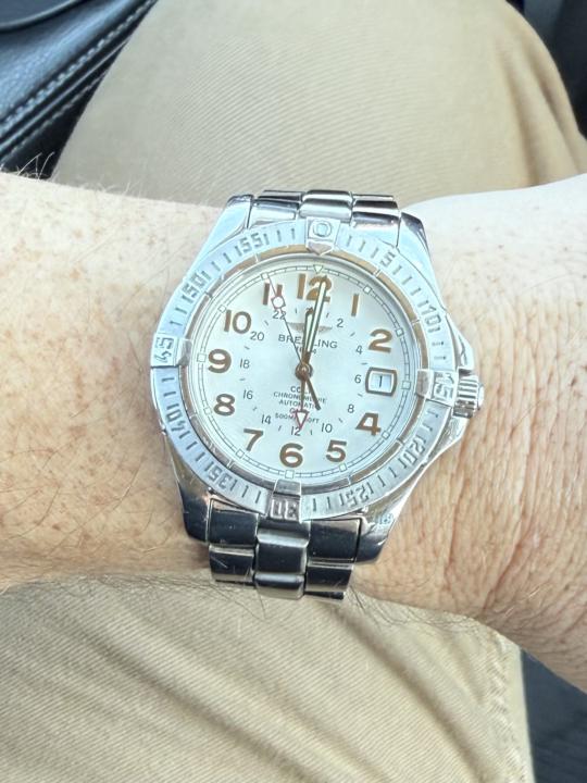 WOTD- White Dial Wednesday: Breitling Colt GMT