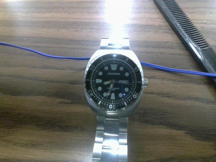 wearing my armitron watch to a debate tournament today!