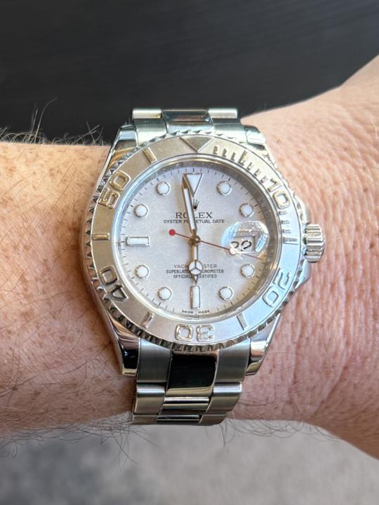 WOTD- White Dial Wednesday October 22nd: Rolex Yacht-Master