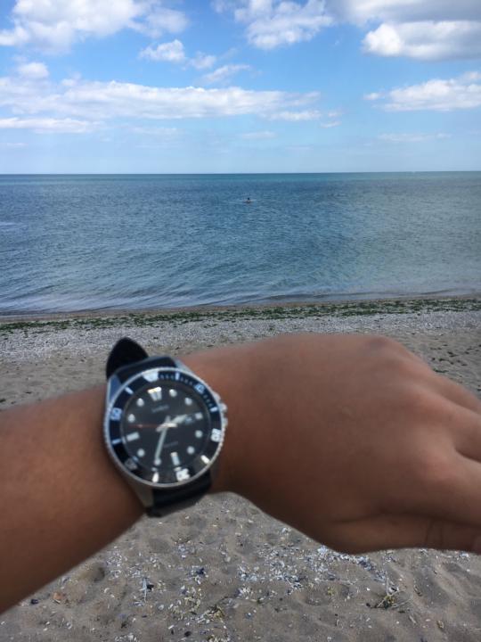 Beautiful watch for a beautiful day at the beach 