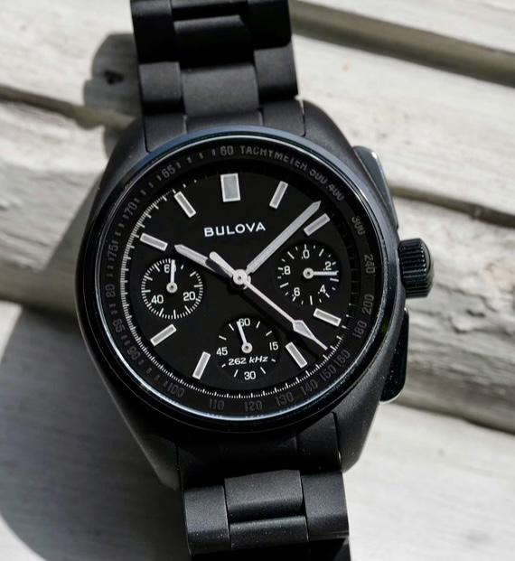 From Hodinkee: IntroducingThe Bulova Lunar Pilot Black Hole