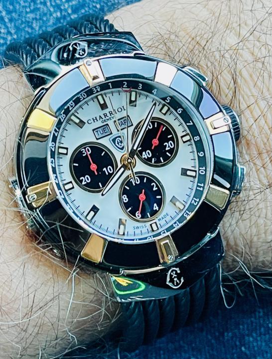 Charriol on a rubber cable strap for WOTD