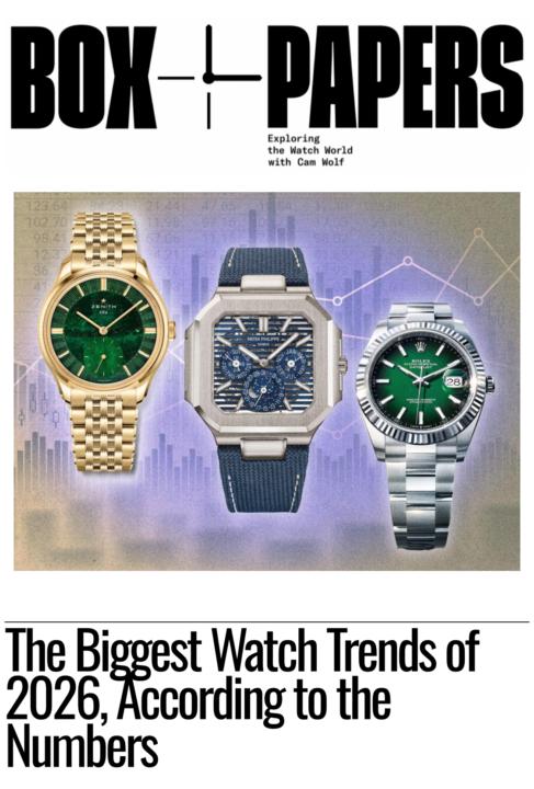 From GQ: The Biggest Watch Trends of 2026, According to the Numbers