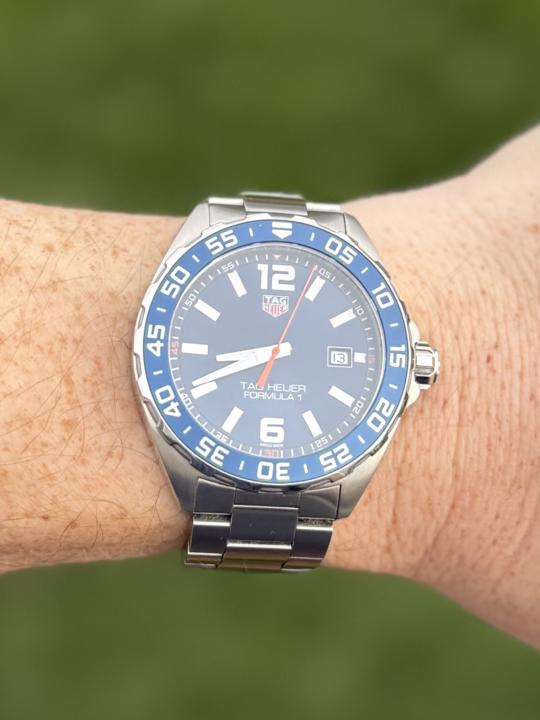 WOTD- April 30 Day Challenge Day 13 Blue Monday: Tag Heuer Formula 1