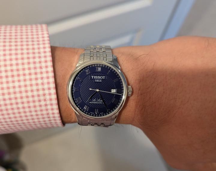 Chronometer level accuracy 21/52: Tissot Le Locle Automatic Blue Dial Men's Watch