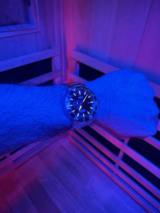Aquis in the Sauna