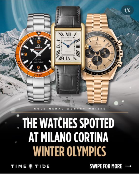 Winter Olympics watches