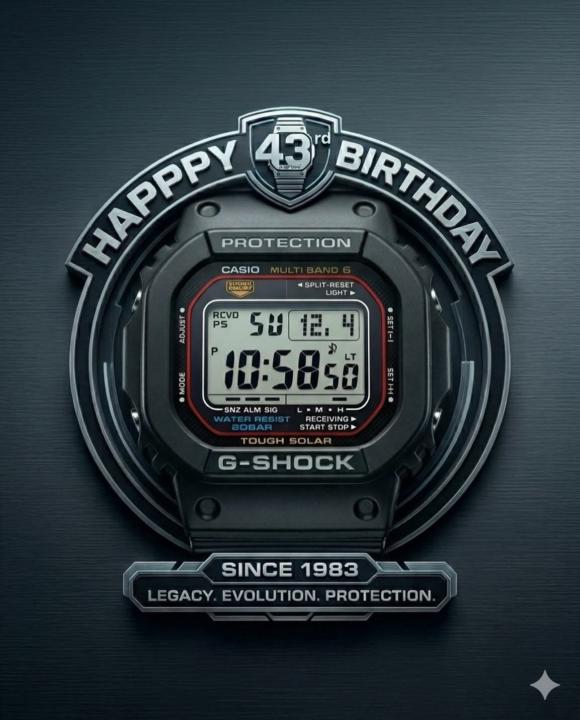 I almost share a birthday with G-shock 