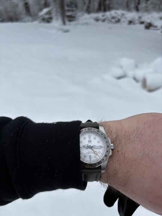 Day 3 - With an appropriate back drop for the EBC Polar