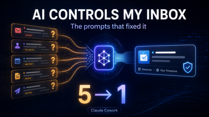📬 AI Controls My Inbox: The Prompts That Fixed It (Claude Cowork)
