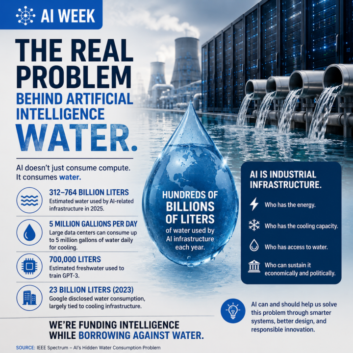 AI Week Update: The Real Problem Behind Artificial Intelligence - Water. 💧🤖