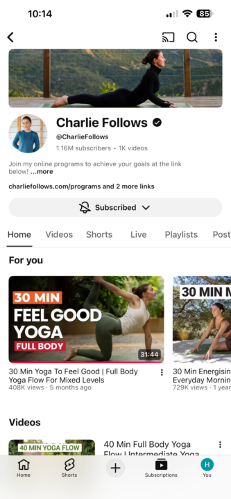 Yoga done ✅