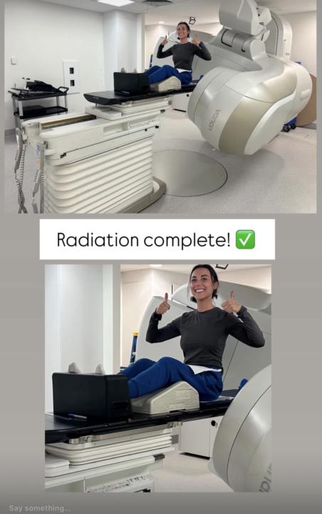 Update - completion of radiation 