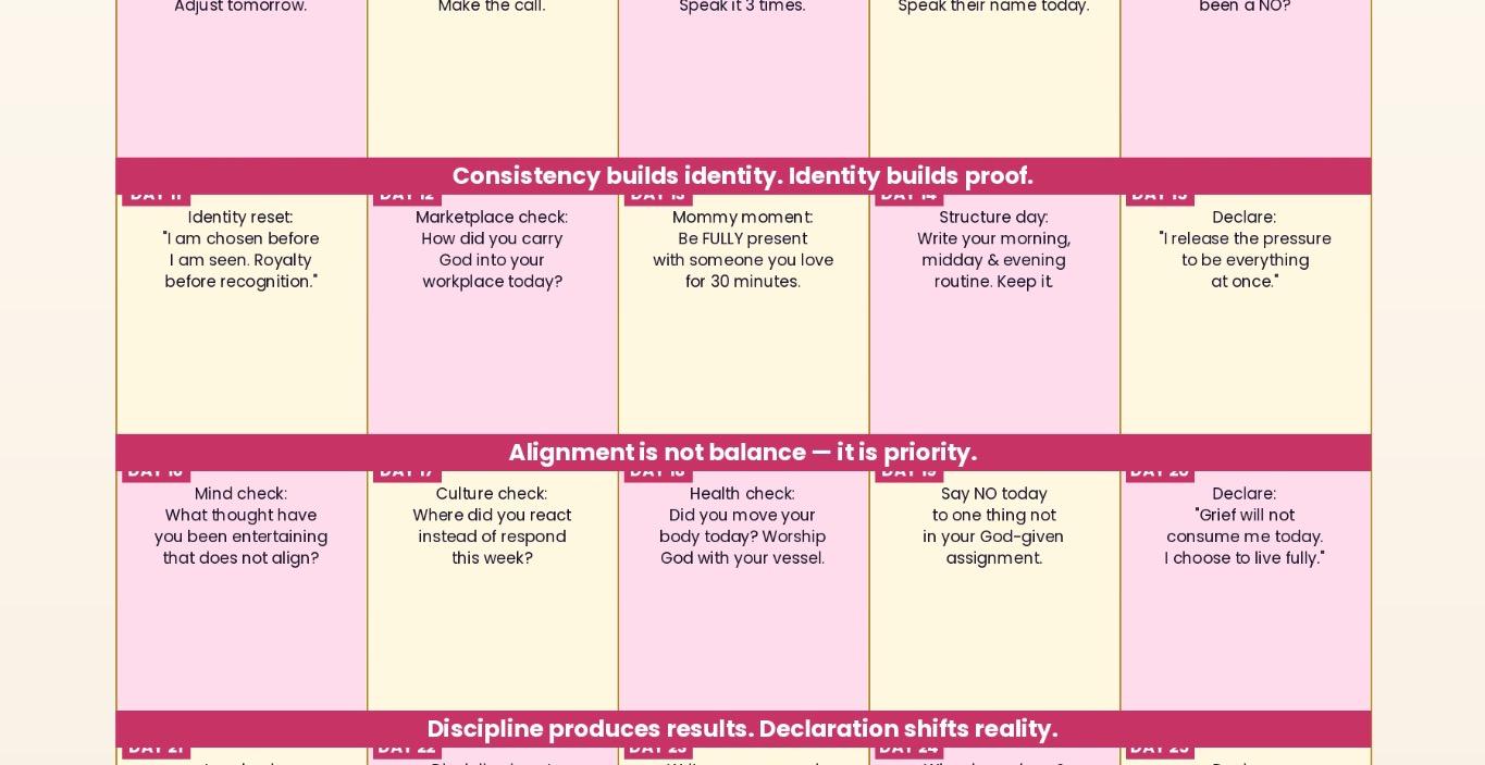 CARRYING IT ALL — WOMEN OF ALIGNMENT