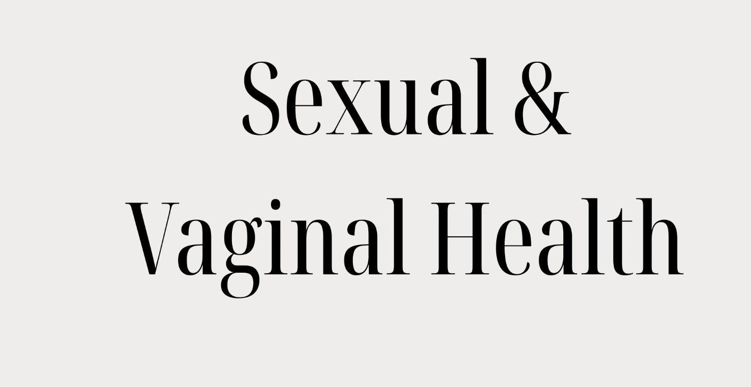Sexual & Vaginal Health