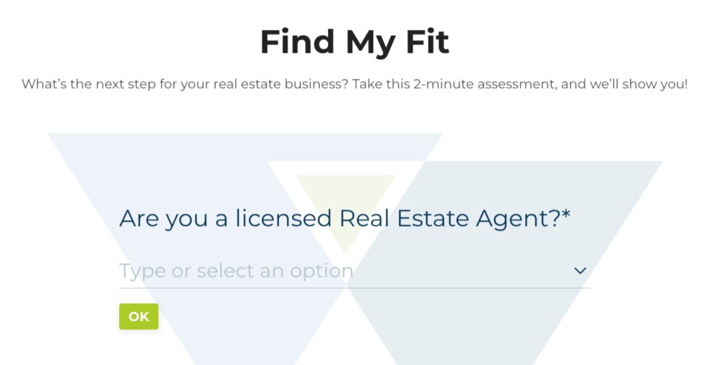 Free Find Your fit Assesment