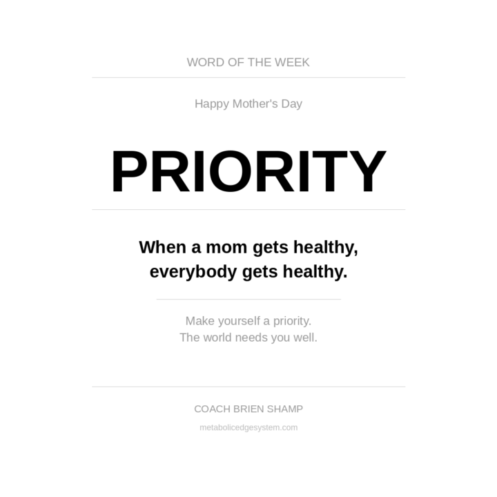 Word of the Week: PRlORITY