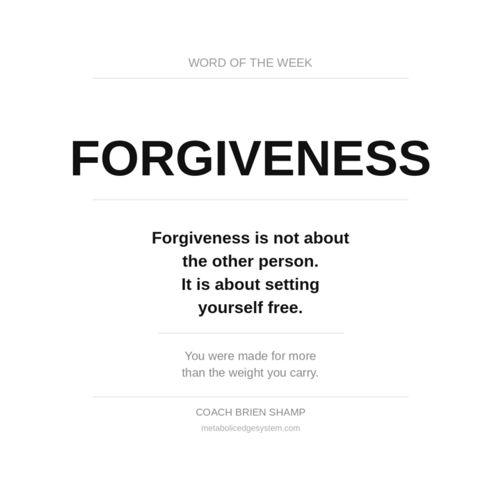 Word of the Week: Forgiveness 