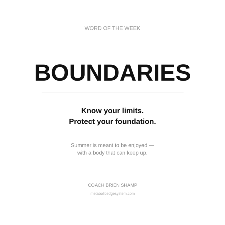 Word of the Week: Boundaries 