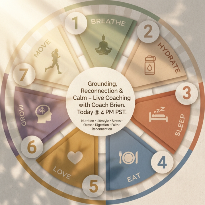 🌿 Live Coaching with Coach Brien – TODAY @ 4 PM PST