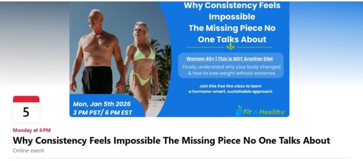 FREE WEBINAR - Why Consistency Feels Impossible