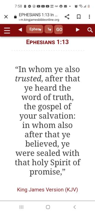 GOD GIVES US ETERNAL SECURITY IN CHRIST