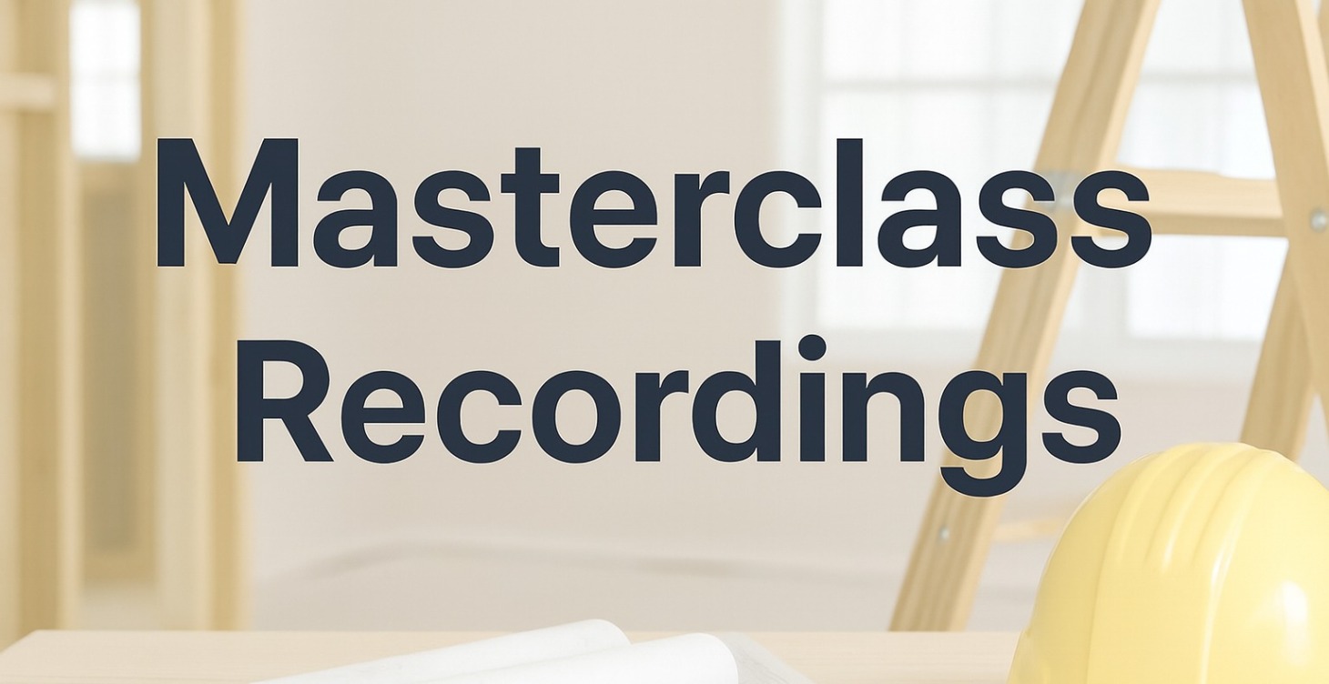 📞 Masterclass Recordings