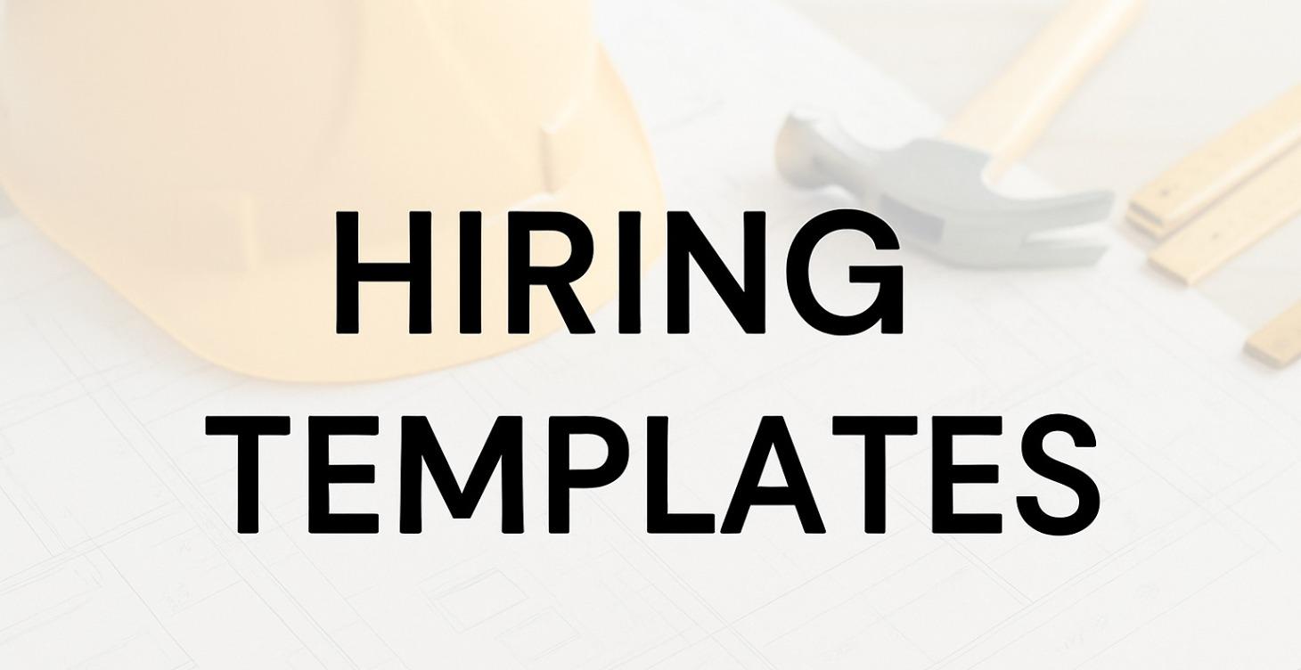 💼 Hiring Templates for Contractors