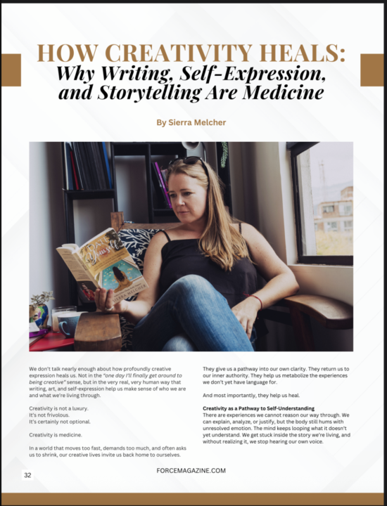 Writing as Medicine- New Article