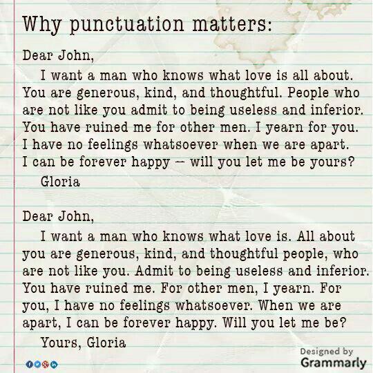 Read the two letters. What is the difference? 