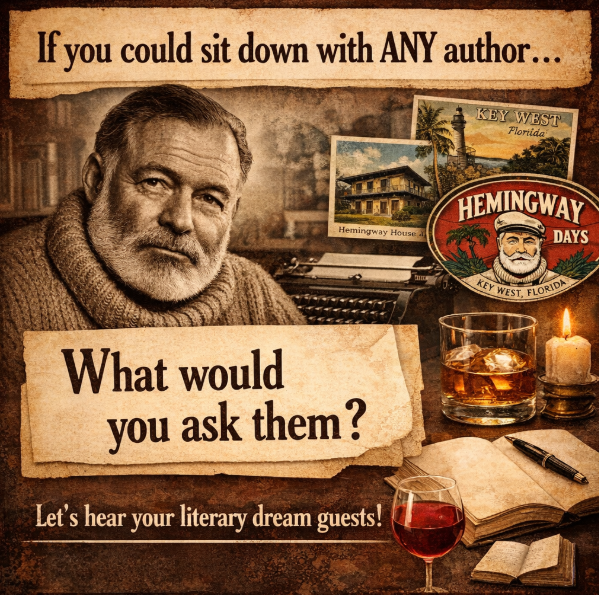 If you could sit down with any author living or passed and ask them one question about their writing process — who would it be and what would you ask?