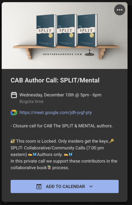 CAB Authors - MENtal & Split