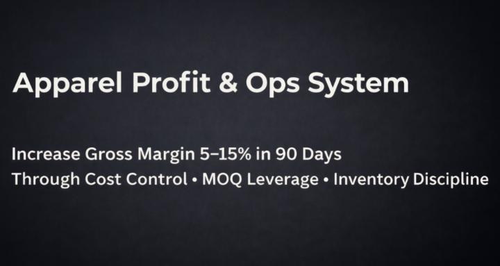 Apparel Profit & Ops System