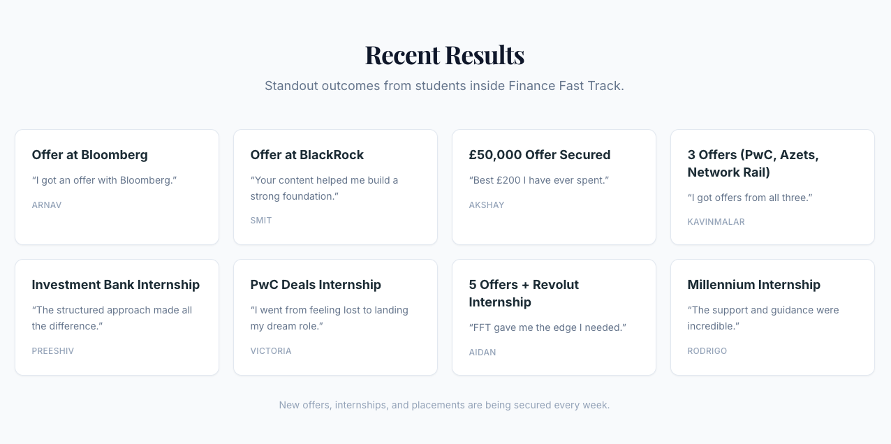 Finance Fast Track
