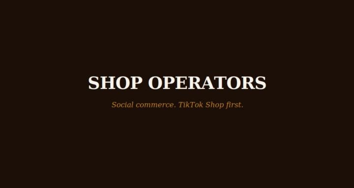 Shop Operators