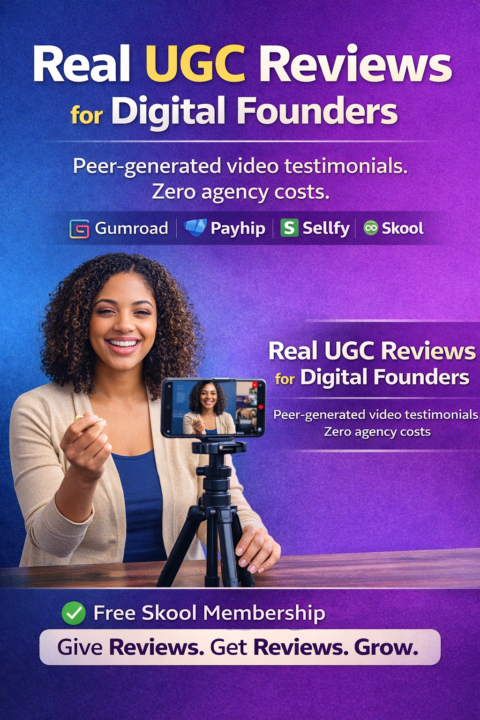 Imagine your digital product backed by real reviews, natural UGC videos, and fresh social proof every month. Discover a creator network where founders help each other grow.