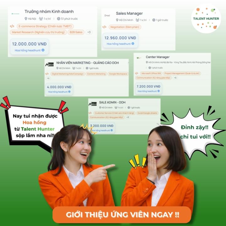 💸 “Nay tui nhận được hoa hồng từ Talent Hunter sộp lắm nha!!”  — “Đỉnh vậy!! chỉ tui với!!” 😆
