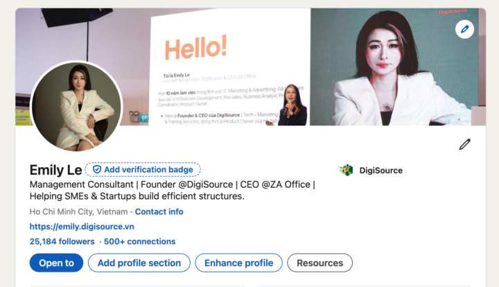 [Build tài khoản LinkedIn hiệu quả]