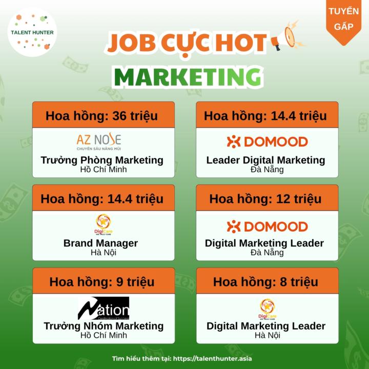 💰 HOT JOB MARKETING - HOA HỒNG CAO CHO CTV 🔥